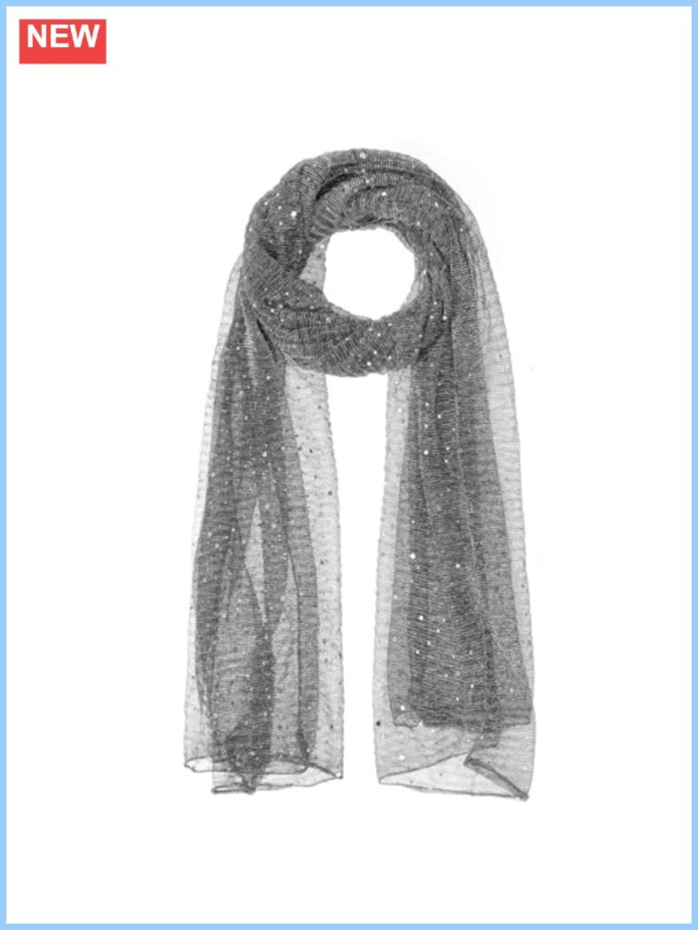 Women Sequin Mesh Sheer Long Scarf Wrap Shawl Hijab Evening Beach